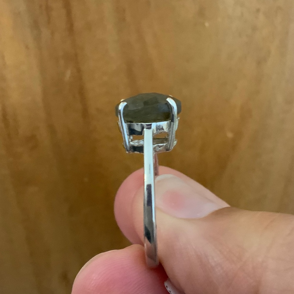 Sterling Silver 925 Labradorite Stone Ring - Picture 3 of 5